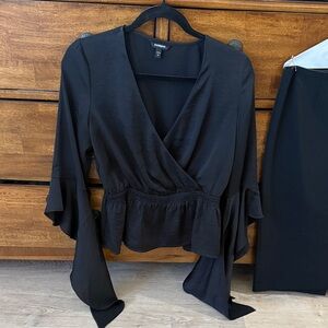 Express Black Blouse
